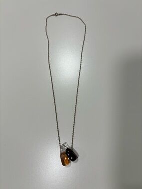 Necklace with Wine bottle pendants